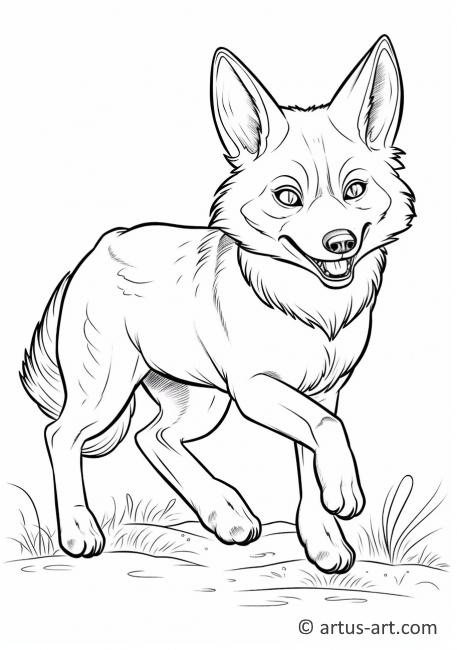 Page de coloriage du coyote